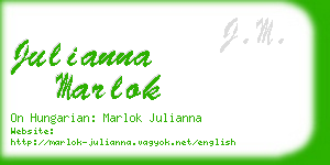 julianna marlok business card